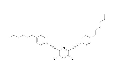 3,5-Dibromo-2,6-bis((4-hexylphenyl)ethynyl)pyridine