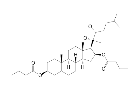 (20S,22S)-3.beta.,16.beta.-Dibutyryloxycholestane-20,22-diol