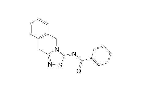 5,10-Dihydro-3-benzoylimino-3H-[1,2,4]thiadiazolo[4,3-b]isoquinoline