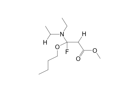 METHYL 3-FLUORO-3-DIETHYLAMINO-3-BUTOXYPROPANOATE