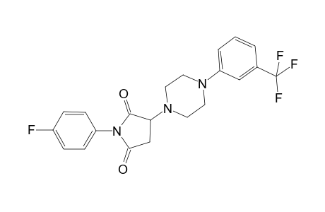 2,5-Pyrrolidinedione, 1-(4-fluorophenyl)-3-[4-[3-(trifluoromethyl)phenyl]-1-piperazinyl]-