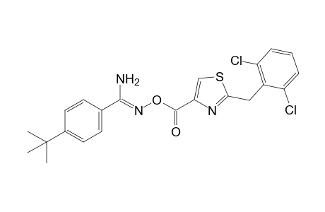 p-Tert-butyl-o-{[2-(2,6-dichlorobenzyl)-4-thiazolyl]carbonyl}benamidoxime