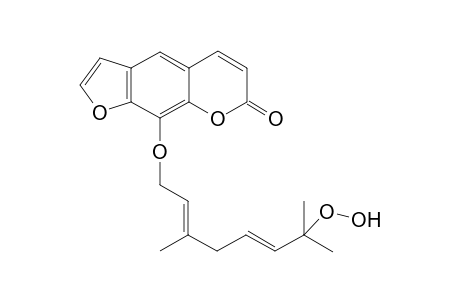 Lansiumarin-B [(E)-8-(7-hydroperoxy-3,7-dimethylocta-2,5-dienyloxy)psoralen]