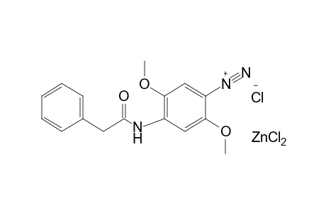 2,5-dimethoxy-4-(2-phenylacetamido)benzenediazonium chloride, compound with zinc chloride