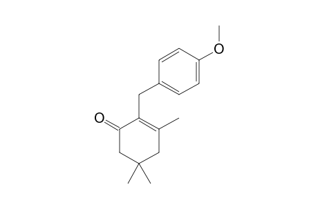 2-(p-methoxybenzyl)-3,5,5-trimethyl-2-cyclohexen-1-one
