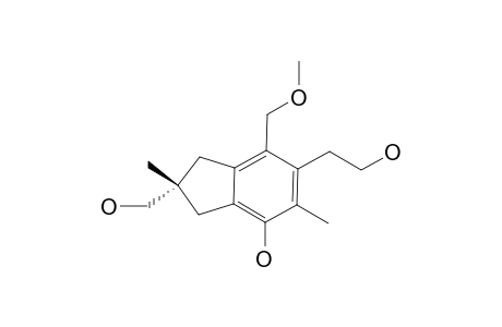 RUSSUJAPONOL-I;6-(2-HYDROXYETHYL)-2-HYDROXYMETHYL-7-METHOXYMETHYL-2,5-DIMETHYL-INDAN-4-OL