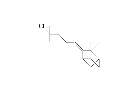 2-Chloro-2-methyl-5-(3',3'-dimethylbicyclo-[2.2.1]-hept-2'-ylidene)-pentane