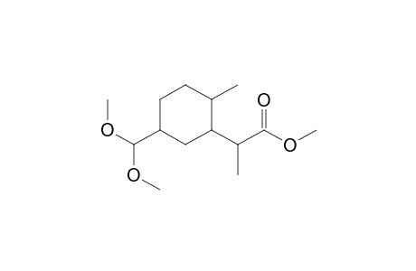 Methyl 5-(dimethoxymethyl)-2-methyl-.alpha.-methylcyclohexylacetate