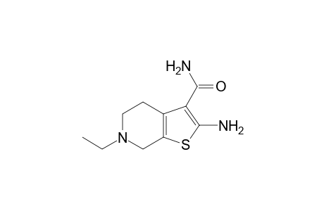Thieno[2,3-c]pyridine-3-carboxamide, 4,5,6,7-tetrahydro-2-amino-6-ethyl-