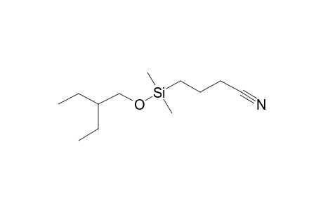 2-Ethyl-1-butanol, (3-cyanopropyl)dimethylsilyl ether