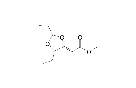 Z-syn-Methyl 2,4-Diethyl-1,3-dioxolane-5-ylideneacetate