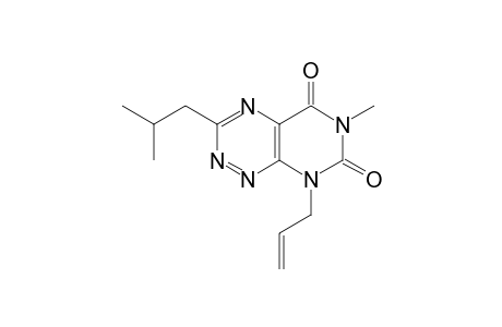 Pyrimido[5,4-e]-1,2,4-triazine-5,7(6H,8H)-dione,6-methyl-3-(2-methylpropyl)-8-(2-propenyl)-