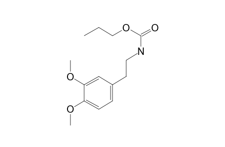 Carbonic acid, monoamide, N-(3,4-dimethoxyphenethyl)-, propyl ester