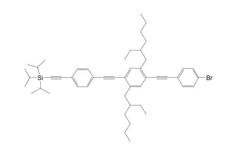 2-[4-[2-[4-[2-(4-bromophenyl)ethynyl]-2,5-bis(2-ethylhexyl)phenyl]ethynyl]phenyl]ethynyl-triisopropyl-silane