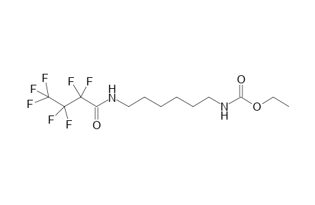 Ethyl 1-[(N-heptafluorobutyryl)amino]hexyl-6-carbamate
