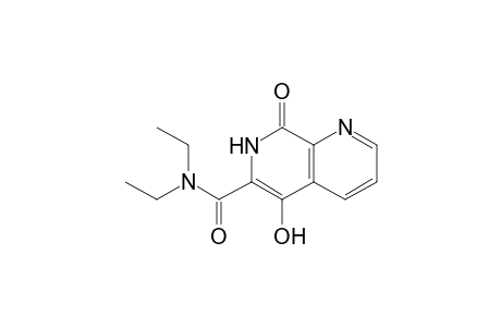 5-HYDROXY-1,7-NAPHTHYRIDIN-8-(7H)-ONE-6-N,N-DIETHYL-CARBOXAMIDE
