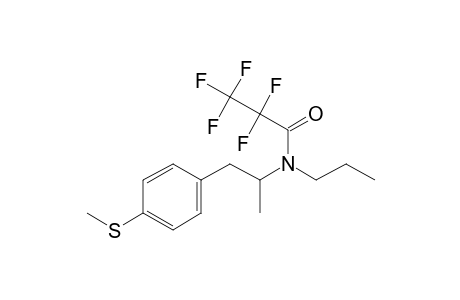 2,2,3,3,3-Pentafluoro-N-(1-methyl-2-[4-(methylsulfanyl)phenyl]ethyl)-N-propylpropanamide