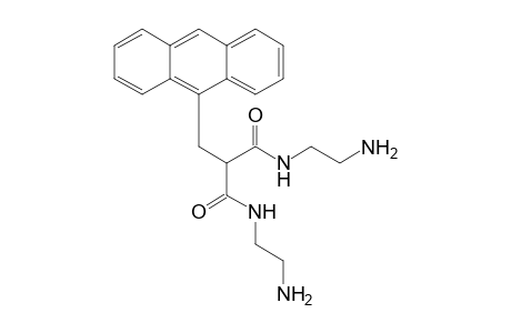 2-(anthracen-9-ylmethyl)-N,N'-bis(2-azanylethyl)propanediamide