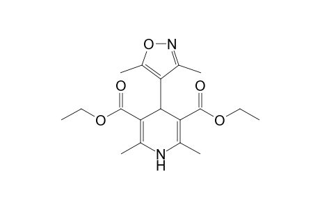 3,5-Pyridinedicarboxylic acid, 4-(3,5-dimethyl-4-isoxazolyl)-1,4-dihydro-2,6-dimethyl-, diethyl ester