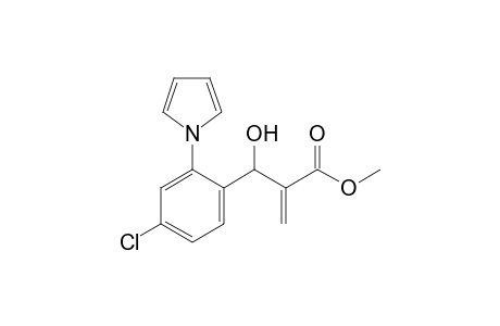 Methyl 2-[1-hydroxy-1-{4-chloro-2-(1H-pyrrol-1-yl)phenyl}methyl]propenoate