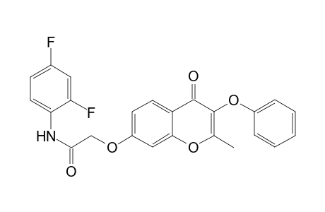 acetamide, N-(2,4-difluorophenyl)-2-[(2-methyl-4-oxo-3-phenoxy-4H-1-benzopyran-7-yl)oxy]-