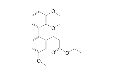 3-Phenylpropionic acid, 2-(2,3-dimethoxyphenyl)-5-methoxy-, ethyl ester