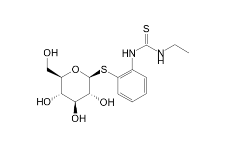 1-Ethyl-3-[o-(beta-D-glucosylthio)phenyl]-2-thiourea