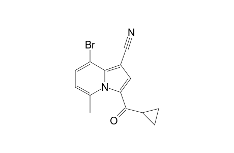 8-Bromo-3-cyclopropylcarbonyl-5-methyl-1-indolizinecarbonitrile