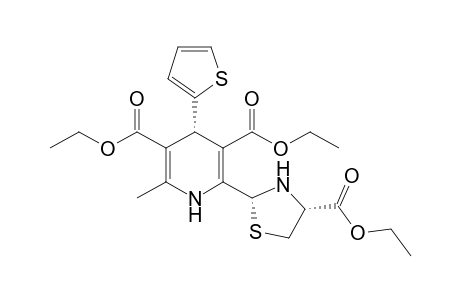 (4S,2'R,4'R)-DIETHYL-2-(4'-ETHOXYCARBONYL-2'-THIAZOLIDINYL)-6-METHYL-4-(THIEN-2''-YL)-1,4-DIHYDROPYRIDINE-3,5-DICARBOXYLATE