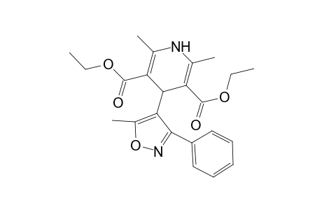 3,5-Pyridinedicarboxylic acid, 1,4-dihydro-2,6-dimethyl-4-(5-methyl-3-phenyl-4-isoxazolyl)-, diethyl ester