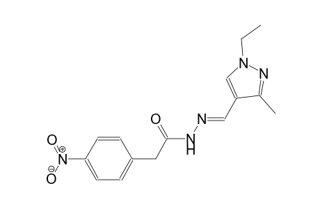 N'-[(E)-(1-ethyl-3-methyl-1H-pyrazol-4-yl)methylidene]-2-(4-nitrophenyl)acetohydrazide