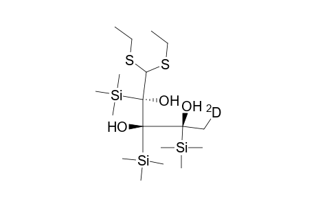 5-Deoxy-L-2,3,4-tris(trimethylsilyl)-(5-deuterio)arabinose diethyl dithioacetal