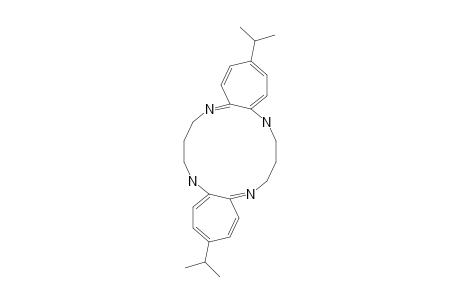 3,13-Diisopropyl-6,7,8,9,16,17,18,19-octahydrodicyclohepta-[B,I]-[1,4,8,11]-tetraazacyclotetradecine