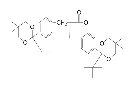 p-(2-tert-BUTYL-5,5-DIMETHYL-m-DIOXAN-2-YL)-alpha-[p-(2-tert-BUTYL-5,5-DIMETHYL-m-DIOXAN-2-YL)BENZYL]HYDROCINNAMIC ACID