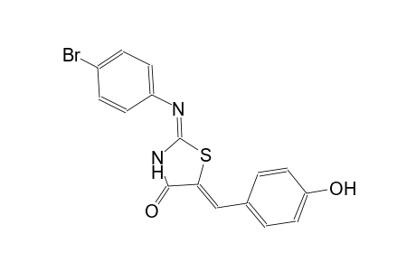 (2E,5Z)-2-[(4-bromophenyl)imino]-5-(4-hydroxybenzylidene)-1,3-thiazolidin-4-one