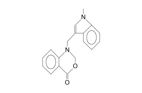 1,2-Dihydro-1-(1-methyl-3-indolylmethyl)-4H-3,1-benzoxazin-4-one