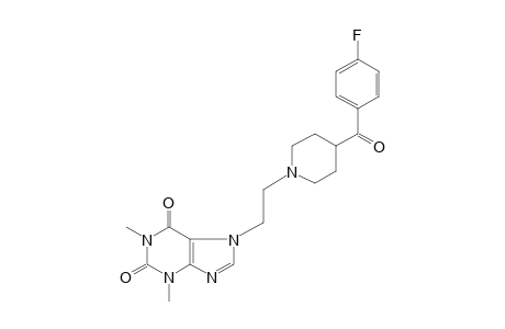 7-{2-[4-(p-fluorobenzoyl)piperidino]ethyl]theophylline