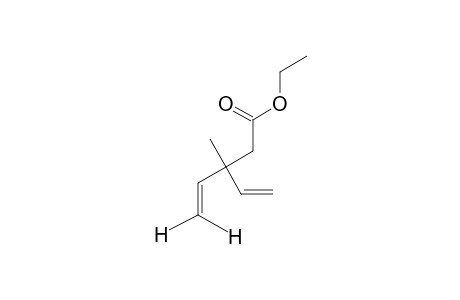 3-Ethenyl-3-methyl-4-pentenoic acid ethyl ester