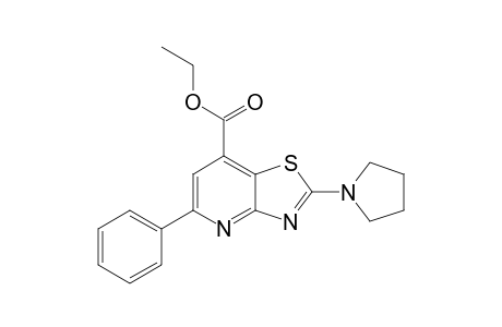 Ethyl 5-Phenyl-2-(pyrrolidin-1-yl)thiazolo[4,5-b]pyridine-7-carboxylate