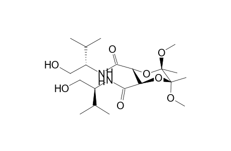 (2R,3R,5R,6R)-2,3-Bis[N-(1'S)-(1'-isopropyl-2'-hydroxyethyl)amido]-5,6-dimethyl-5,6-dimethoxy-1,4-dioxane