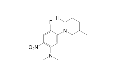 1-[5-(Dimethylamino)-2-fluoro-4-nitrophenyl]-3-pipecoline