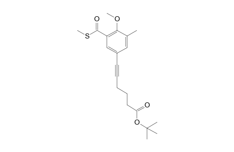 tert-Butyl 6-{4-Methoxy-3-methyl-5-[(methylsulfanyl)carbonyl]phenyl}hex-5-ynoate