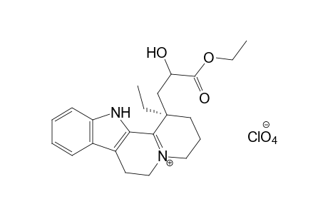 1-(2-carboxy-2-hydroxyethyl)-1-ethyl-1,2,3,4,6,7-hexahydro-12H-indolo[2,3-a]quinolizine-5-ium perchlorate, ethyl ester