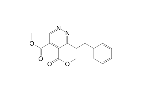 4,5-Pyridazinedicarboxylic acid, 3-(2-phenylethyl)-, dimethyl ester