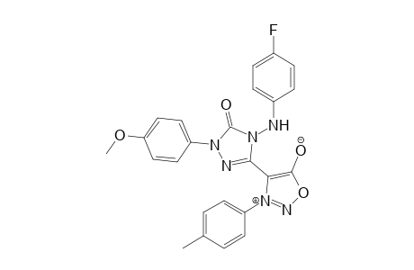 4-[4-(4-Fluorophenylamino)-1-(4-methoxyphenyl)-5-oxo-4,5-dihydro-1H-1,2,4-triazol-3-yl]-3-(4-methylphenyl)-sydnone