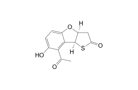 cis-8-Acetyl-7-hydroxy-2-oxo-2,3,3a,8b-tetrahydro-1H-[1]benzofuro[3,2-b]thiophene