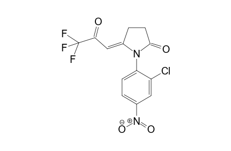 1-(2-Chloro-4-nitrophenyl)-5-(3,3,3-trifluoro-2-oxopropylidene)pyrrolidin-2-one