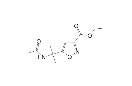 3-Isoxazolecarboxylic acid, 5-[1-(acetylamino)-1-methylethyl]-, ethyl ester