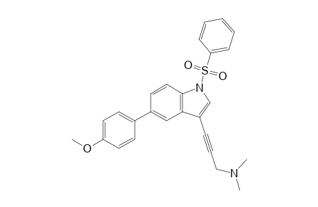 3-[5-(4-methoxyphenyl)-1-phenylsulfonyl-indol-3-yl]prop-2-ynyl-dimethyl-amine