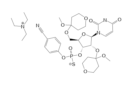 R(P)-2',5'-O-BIS-(METHOXYTETRAHYDROPYRANYL)-URIDINE-3'-(4-CYANOPHENYL-PHOSPHOROTHIOATE-TRIETHYLAMMONIUM-SALT